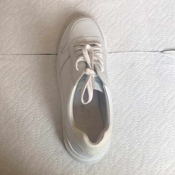 Cole Hana Grand White 8.5B (wide) Women Sneakers Like New - Picture 2 of 8